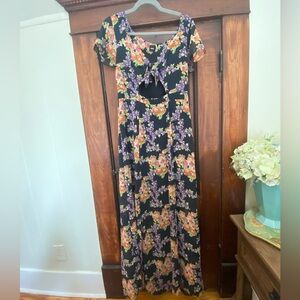 ASOS chiffon maxi dress floral size 10 US
